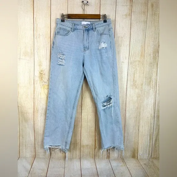 VERVET ONE LOVE 90S VINTAGE HIGH RISE RELAXED CROP