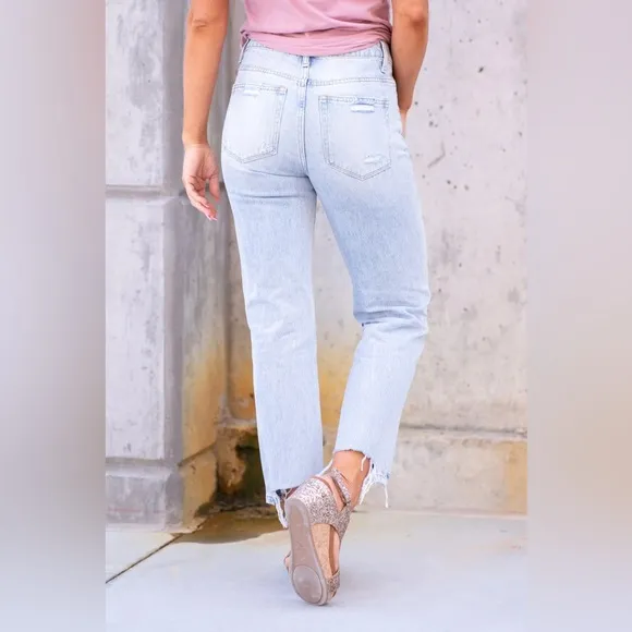 VERVET ONE LOVE 90S VINTAGE HIGH RISE RELAXED CROP