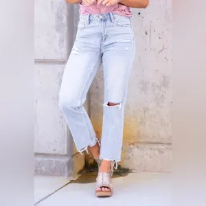 VERVET ONE LOVE 90S VINTAGE HIGH RISE RELAXED CROP