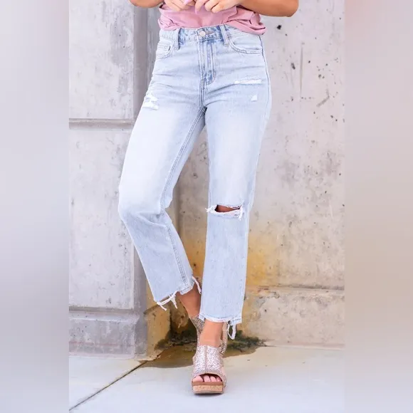 VERVET ONE LOVE 90S VINTAGE HIGH RISE RELAXED CROP