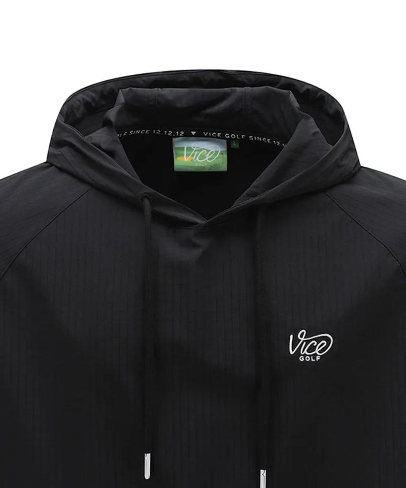 Vice Golf Atelier Unisex Liberty Club Woven Hoodie  - Black