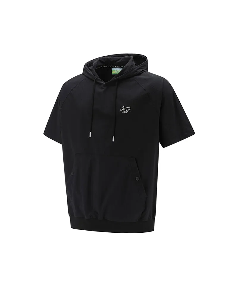 Vice Golf Atelier Unisex Liberty Club Woven Hoodie  - Black