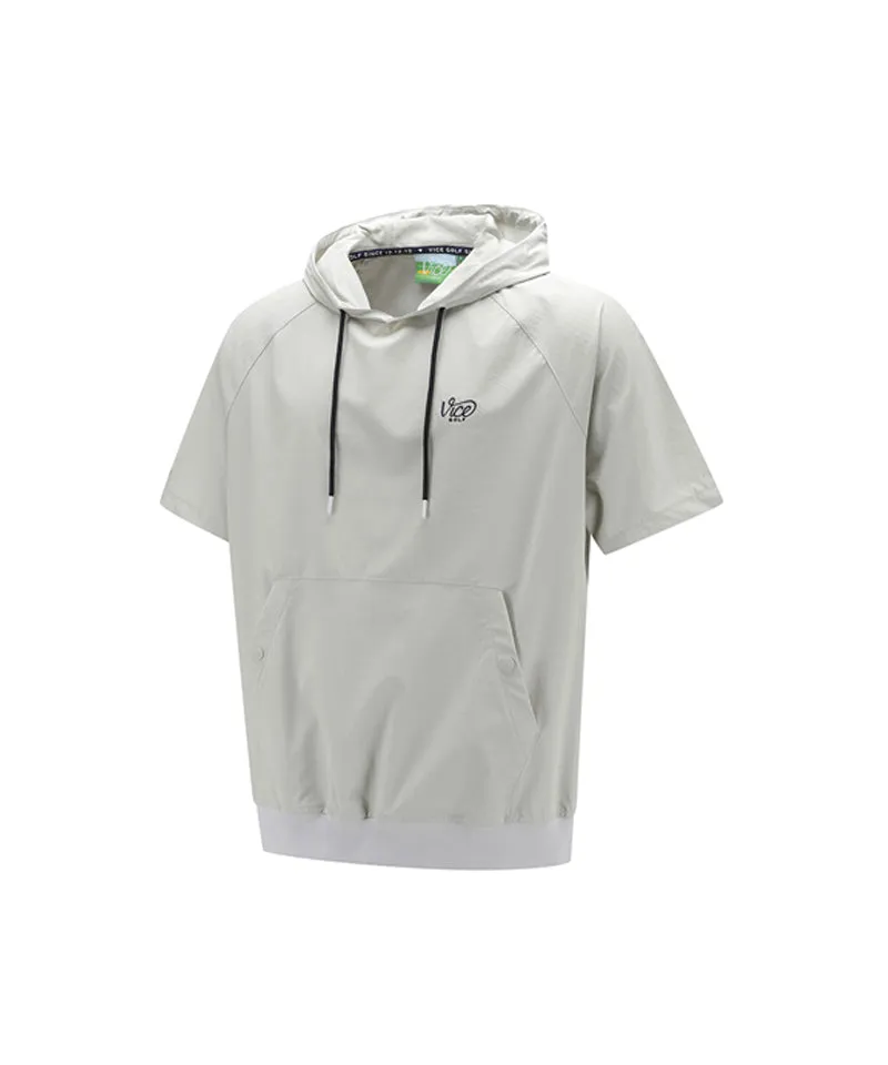 Vice Golf Atelier Unisex Liberty Club Woven Hoodie  - Light Gray