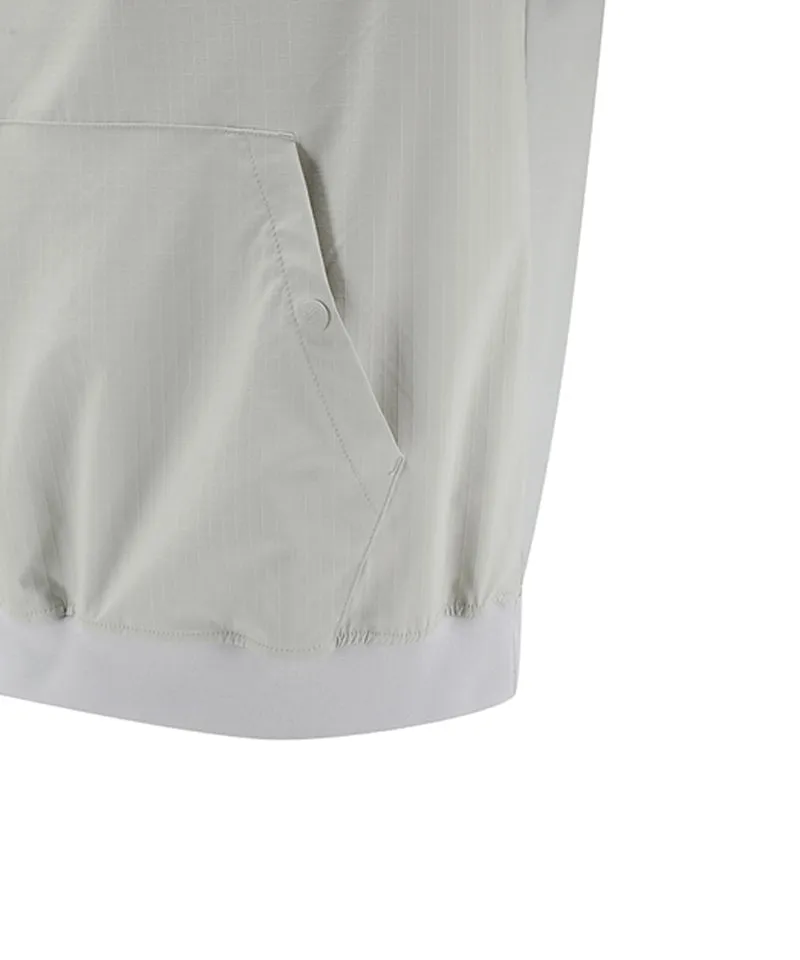 Vice Golf Atelier Unisex Liberty Club Woven Hoodie  - Light Gray