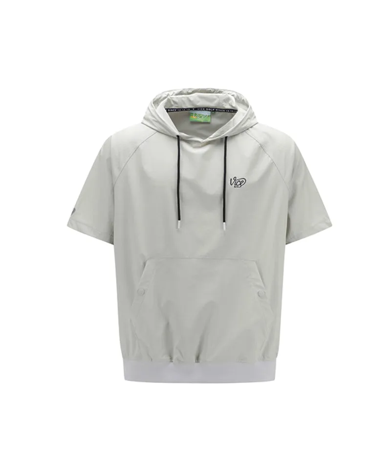 Vice Golf Atelier Unisex Liberty Club Woven Hoodie  - Light Gray