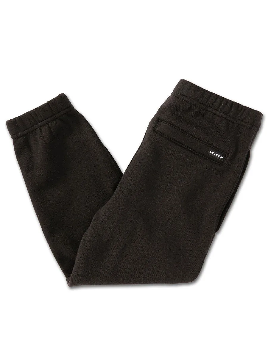 Volcom Kids Toddlers Iconic Stone Fleece Pant Black
