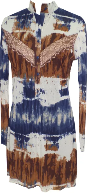 Western Tied Shirt Dress