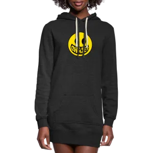 Women's Cheezin' Hoodie Dress (smile big)