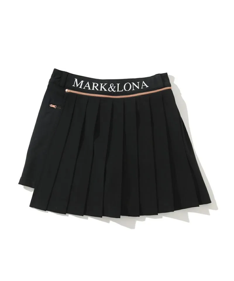Women's Detachable Pleated Skirt/two Way Shorts Black