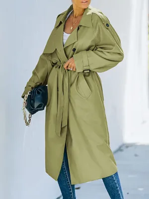 Women's stylish long winter trench coat – Sol