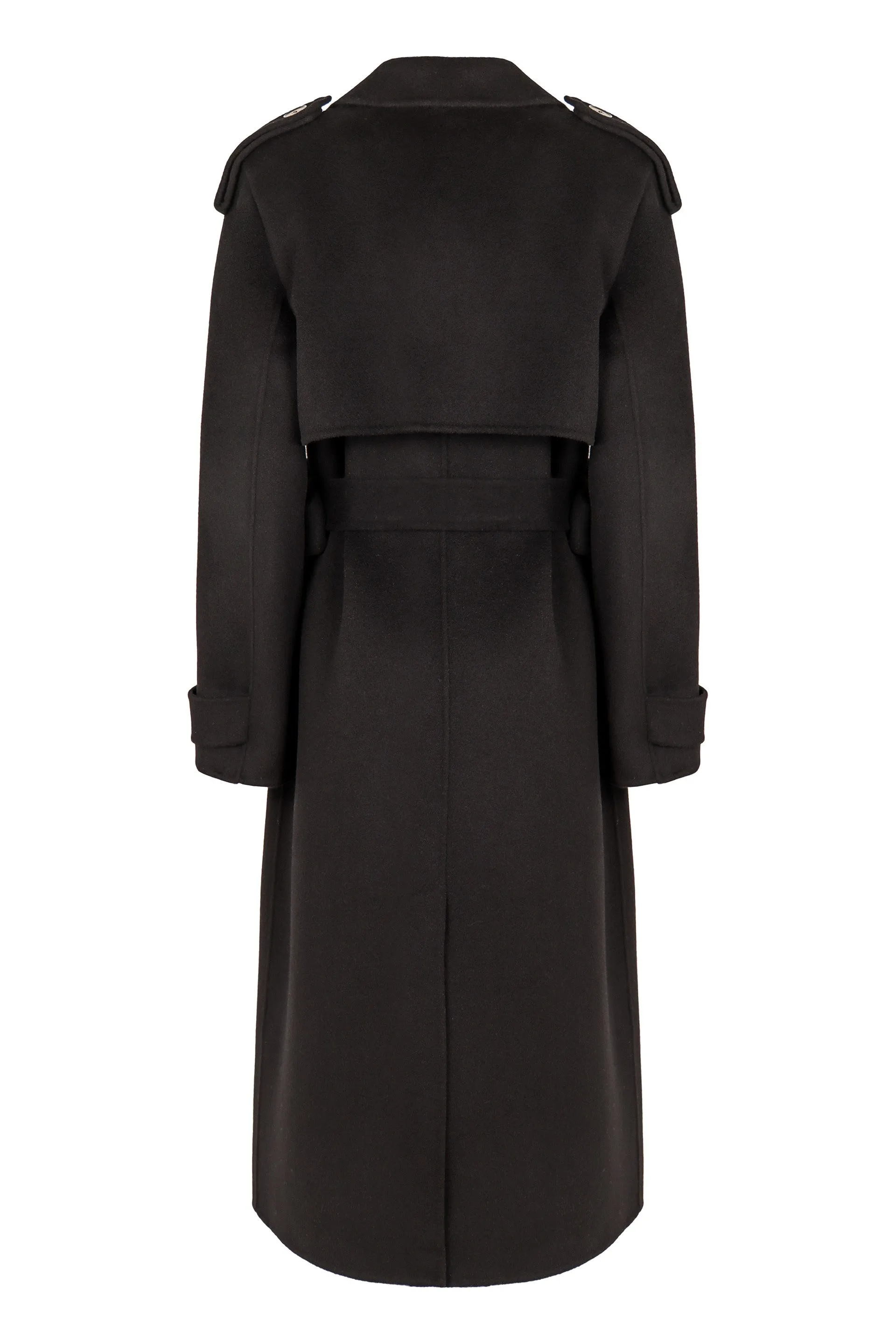 Wool trench coat