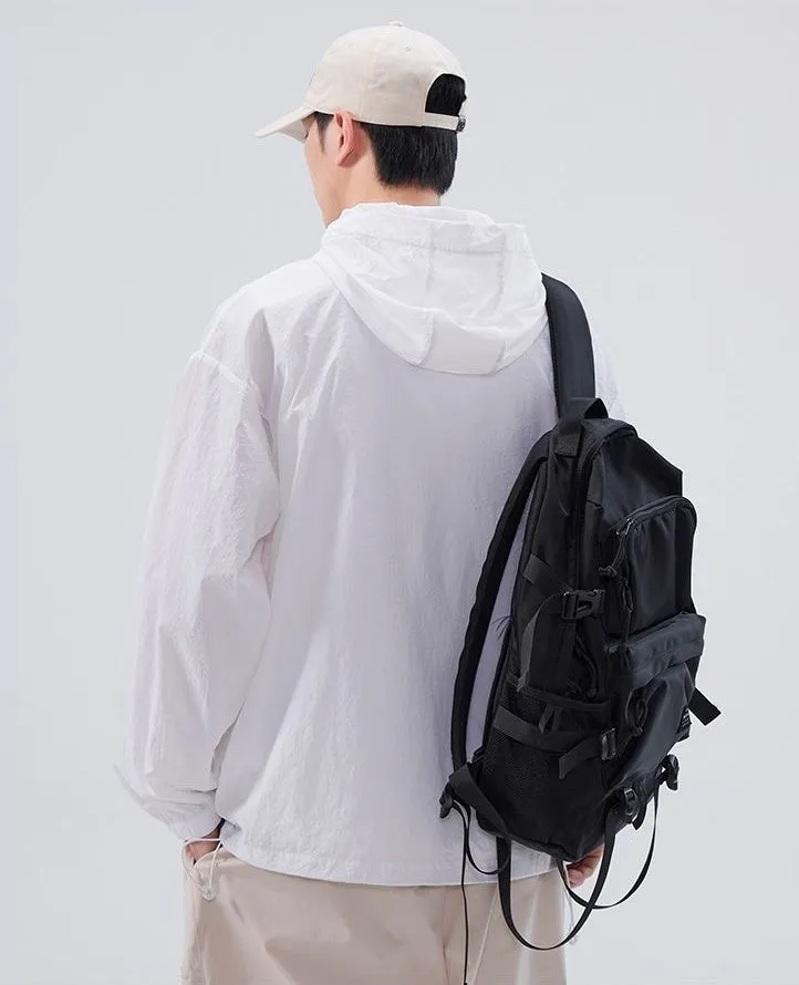 Zip-up Solid Windbreaker Perfect for Spring and Autumn